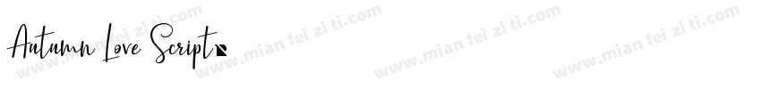 Autumn Love Script字体转换